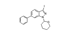 3-iodo-6-phenyl-1-(tetrahydro-2H-pyran-2-yl)-1H-indazole
